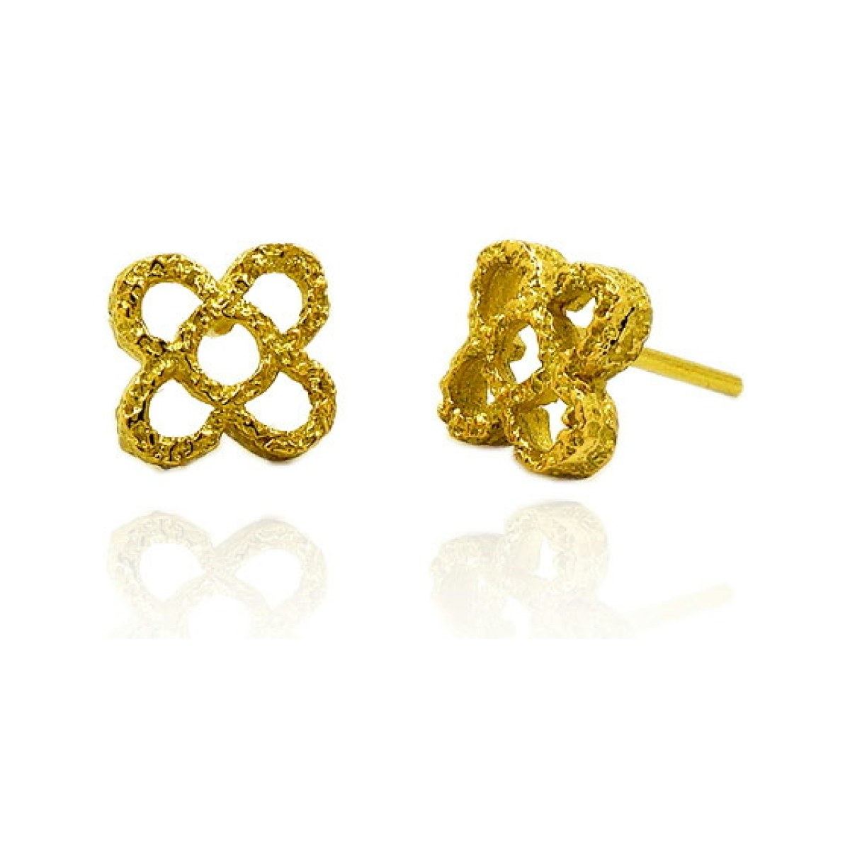 Medium Textured Panot Tile Earrings van Arior Barcelona