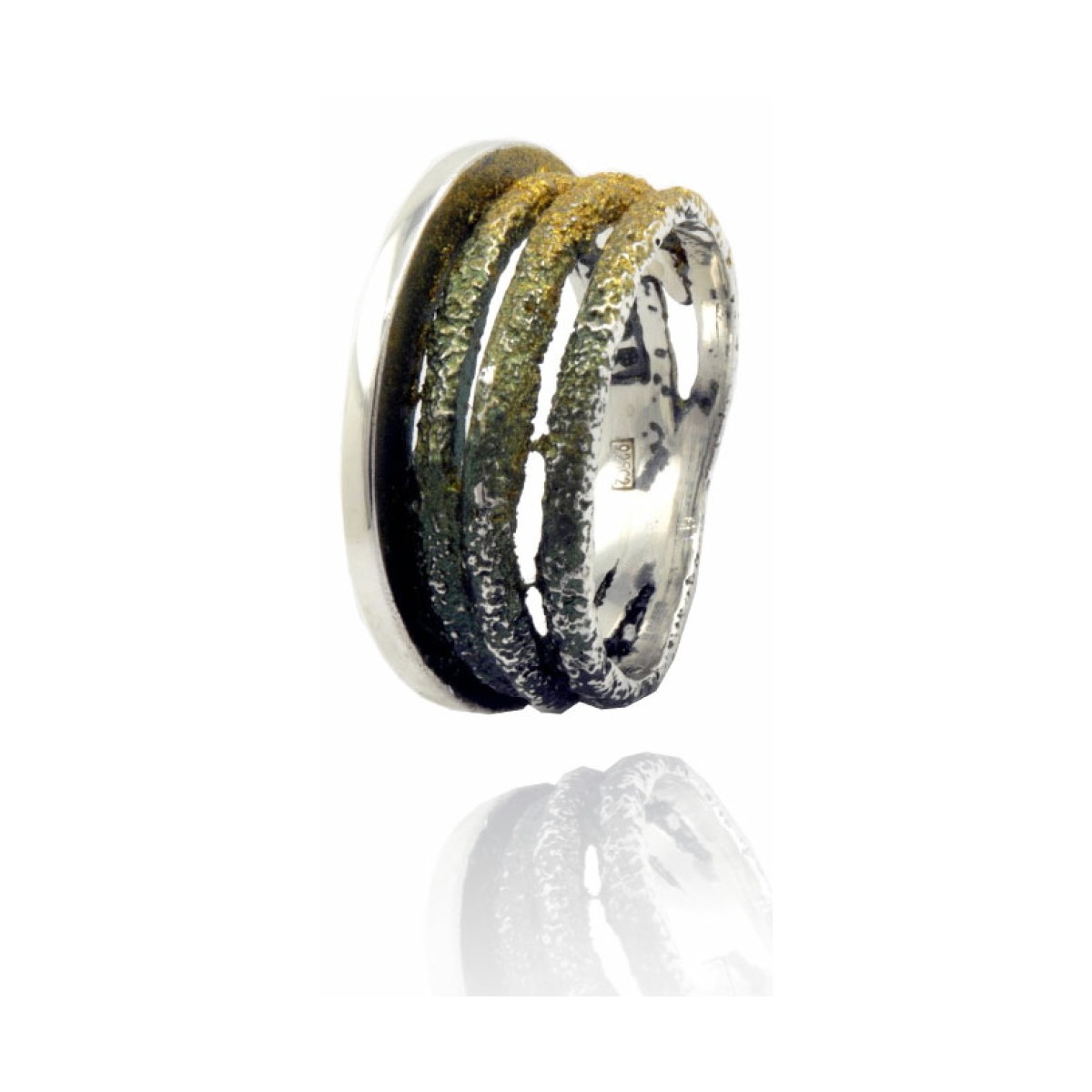 Dynamic Lichen green little ring van Arior Barcelona