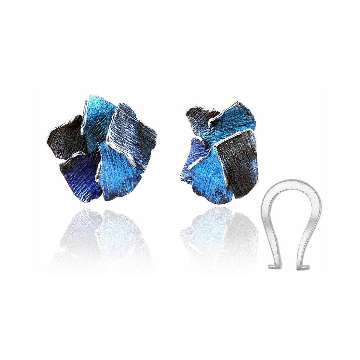 Big Formentera-blue Summum earrings van Arior Barcelona