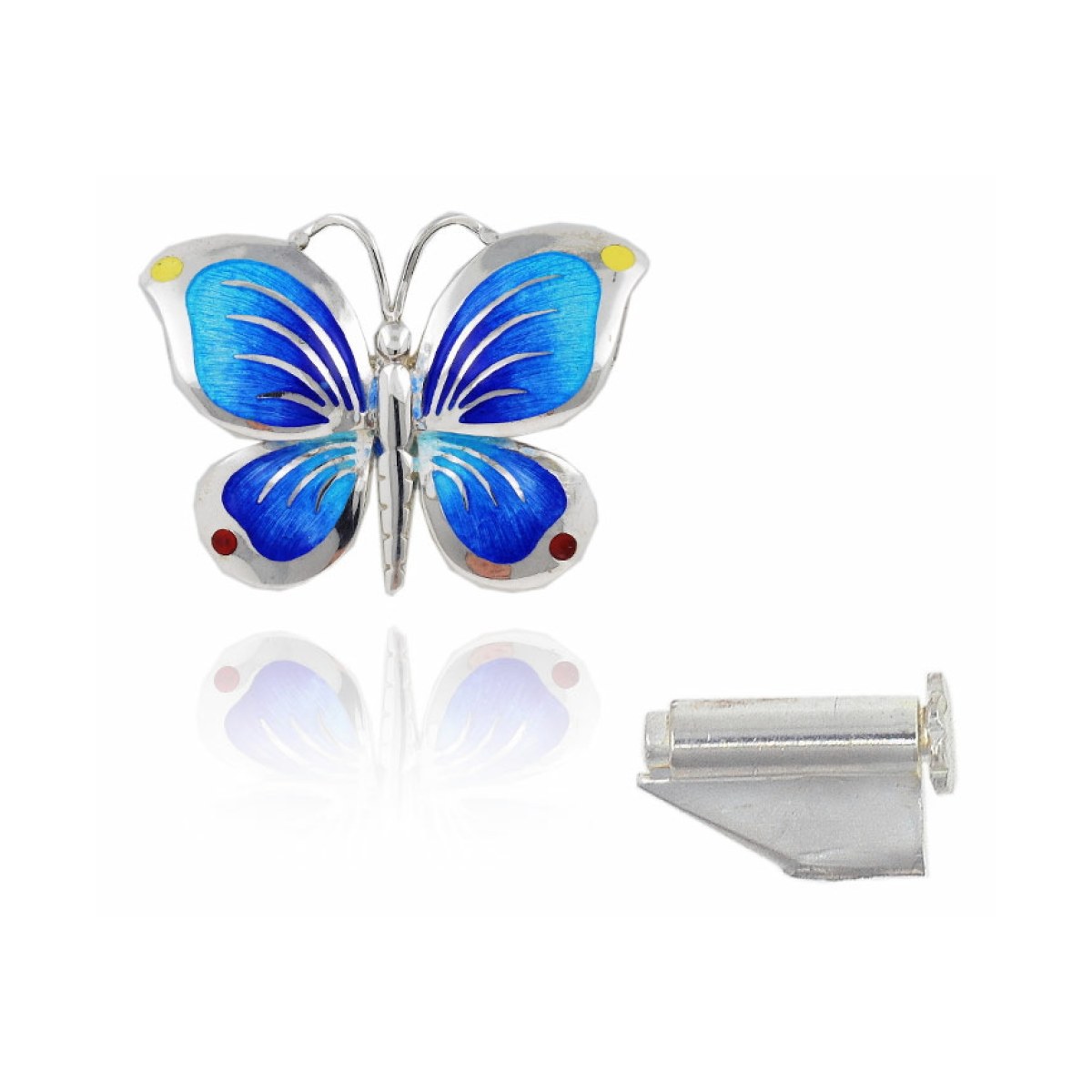 Butterfly blue brooch van Arior Barcelona