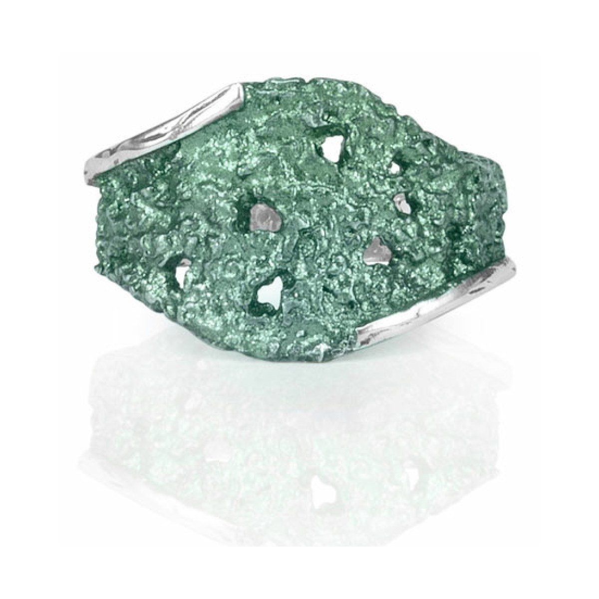 Symphony jade green ring van Arior Barcelona