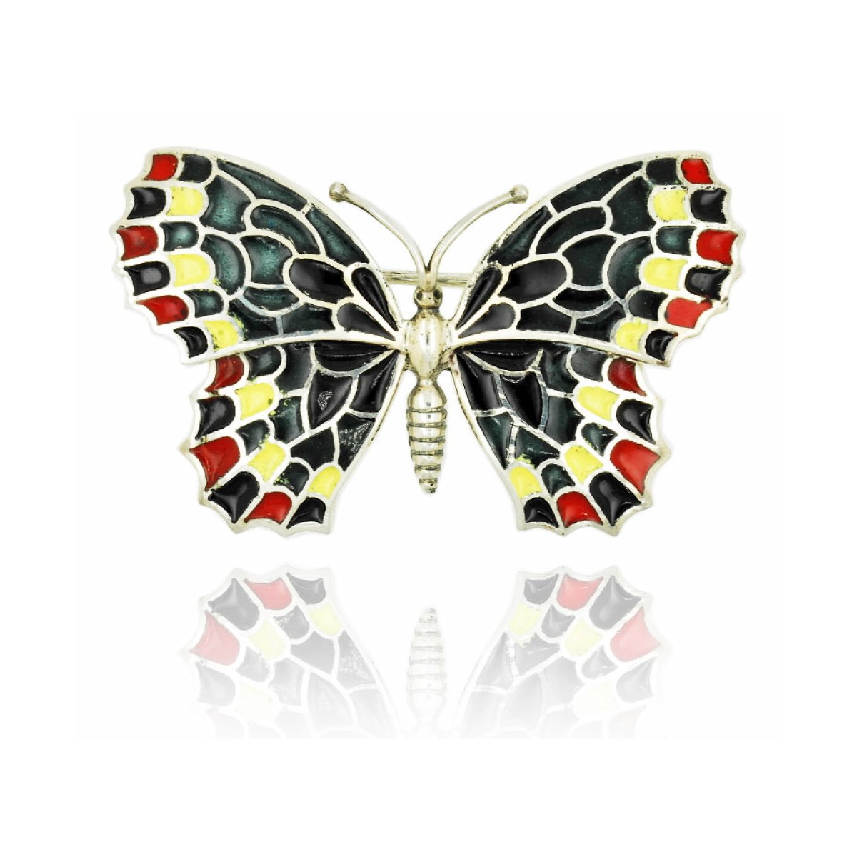 Large Black Butterfly Brooch van Arior Barcelona