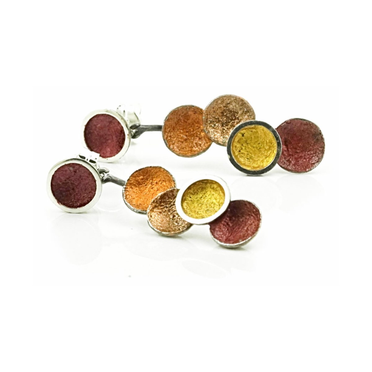 Singular ochre 2 pieces large 5R earrings van Arior Barcelona