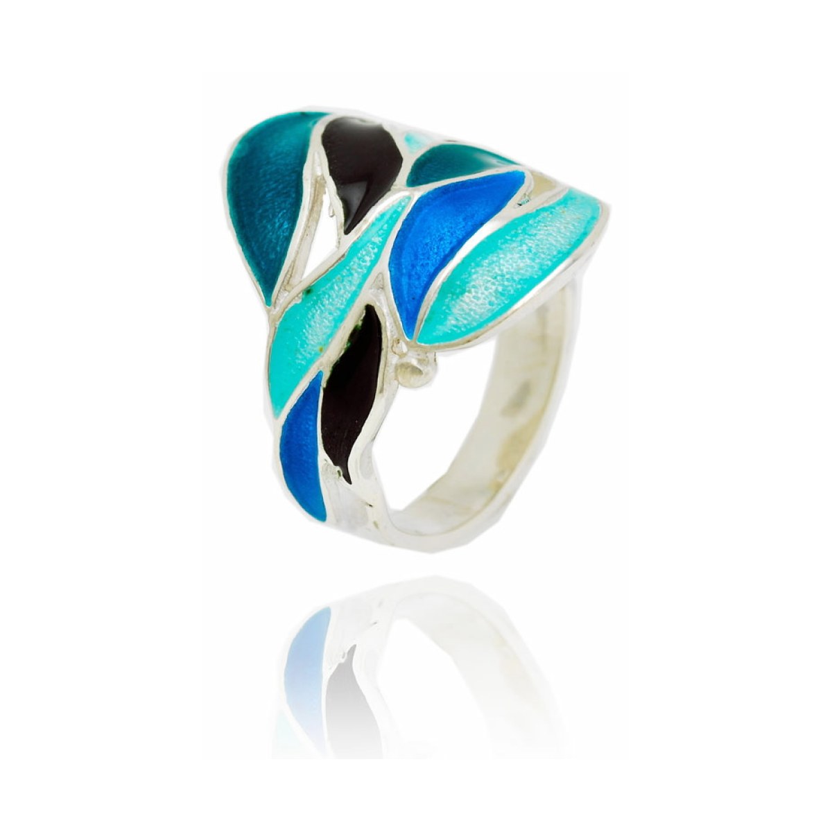 Blue leaves ring van Arior Barcelona