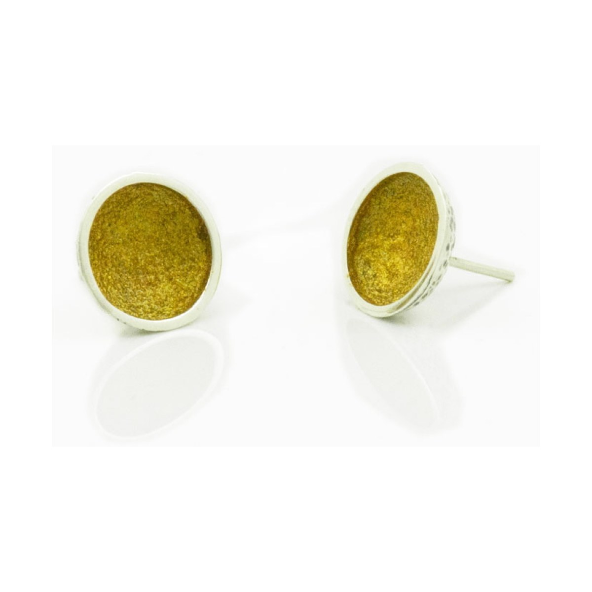 Singular yellow big 1 round earring van Arior Barcelona