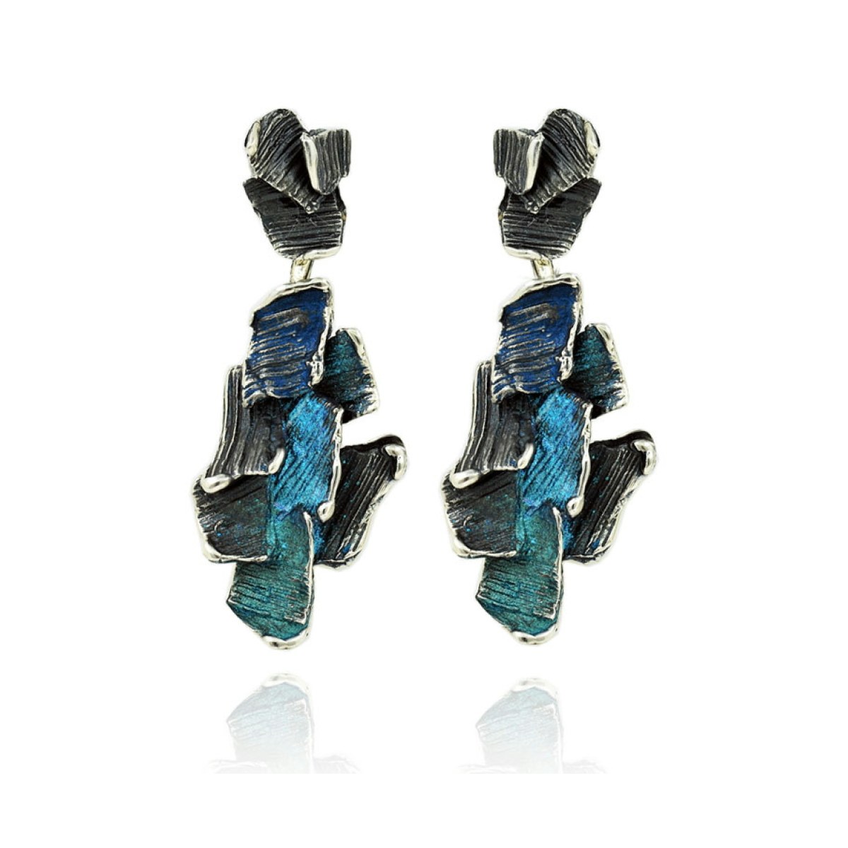 2 pieces Formentera-blue Summum earrings van Arior Barcelona
