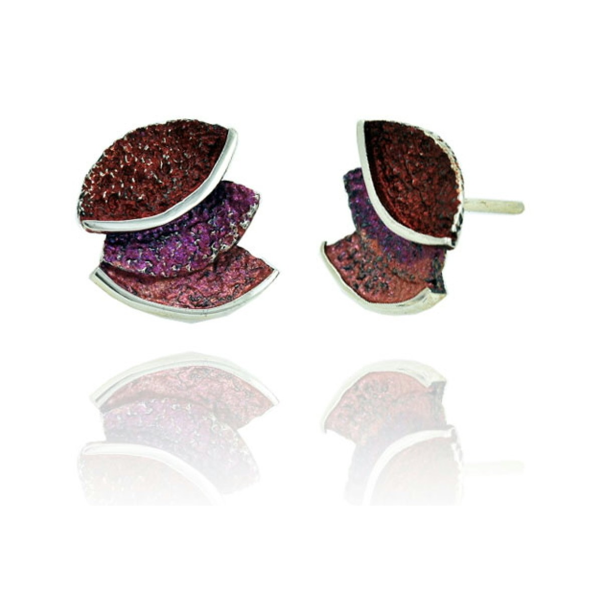 Smile red little earring van Arior Barcelona