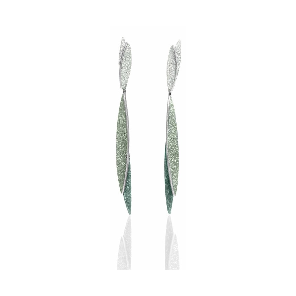 Lara green 2 pieces earring van Arior Barcelona