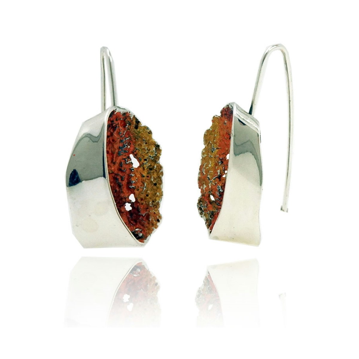 Ochre Gala big earrings van Arior Barcelona