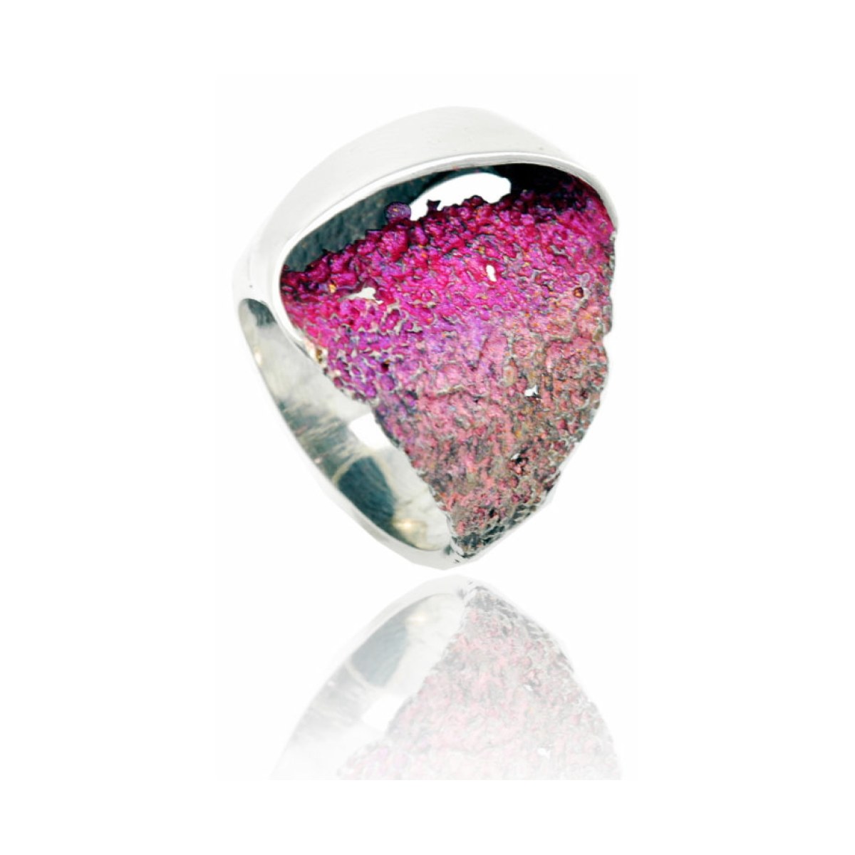 Gala pink big ring van Arior Barcelona