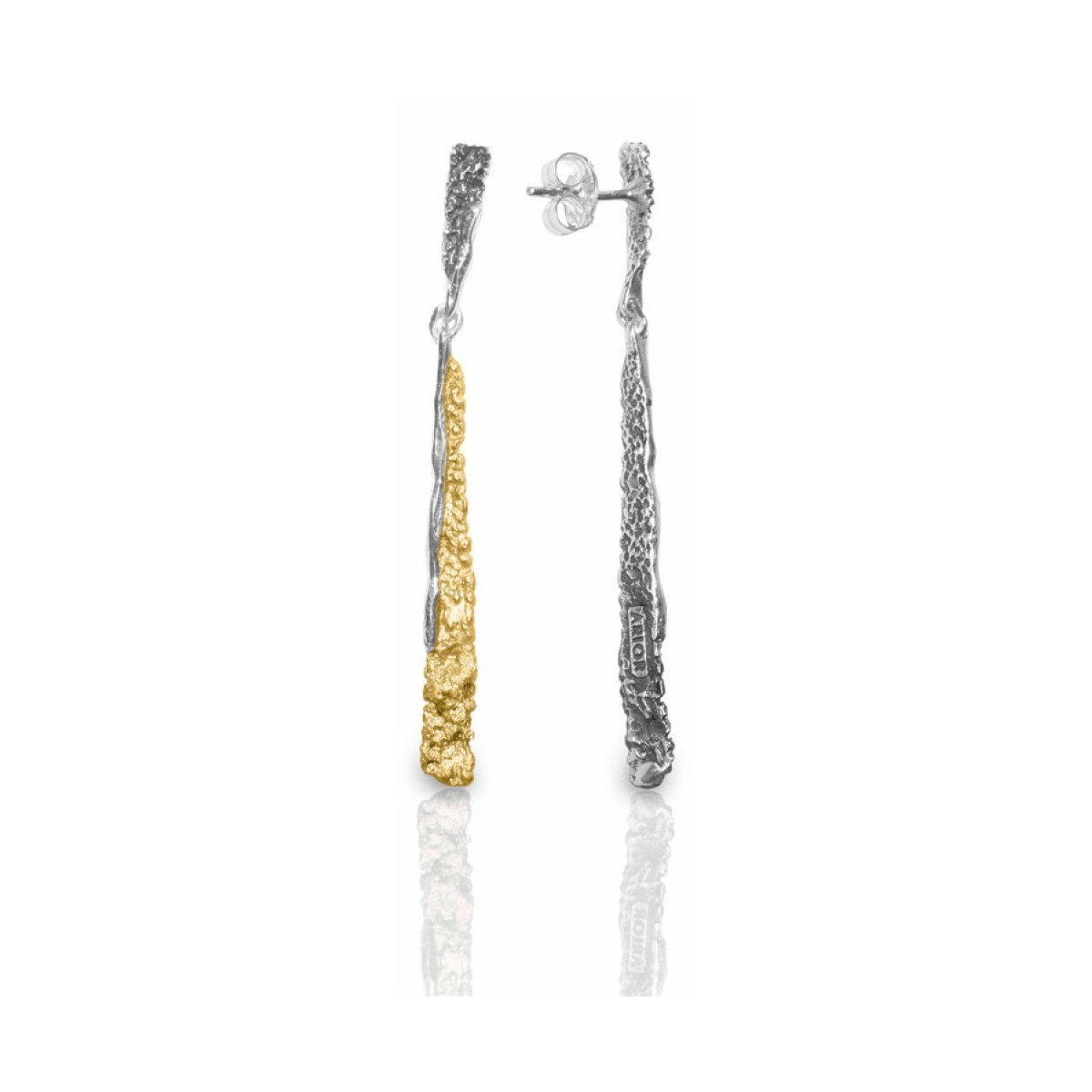 Symphony sun ochre 2 pieces earring van Arior Barcelona