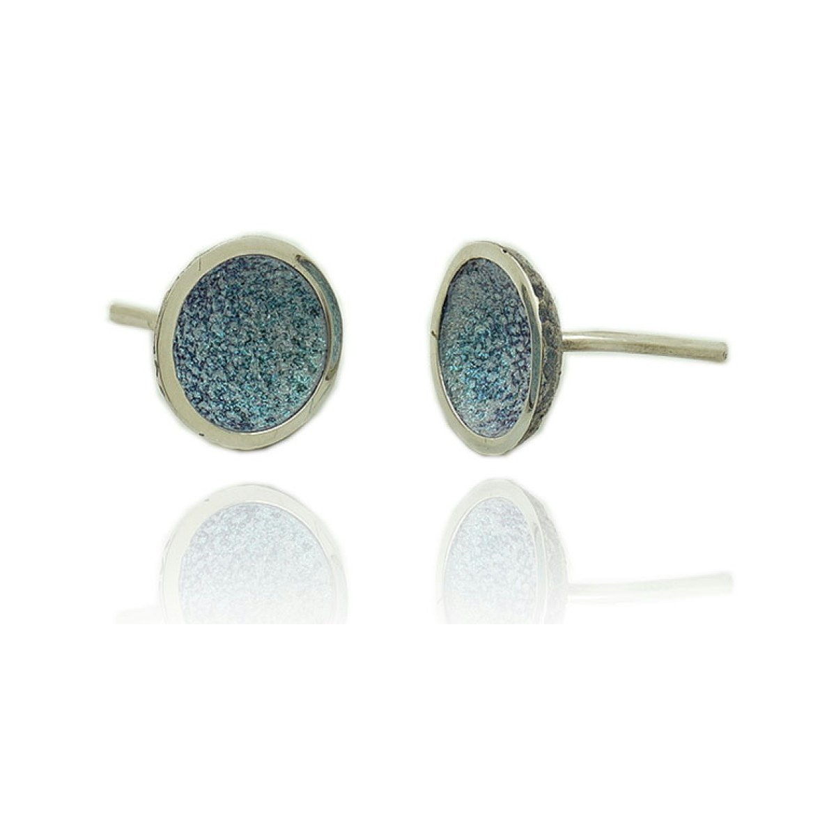 Singular light blue little 1 round earring van Arior Barcelona
