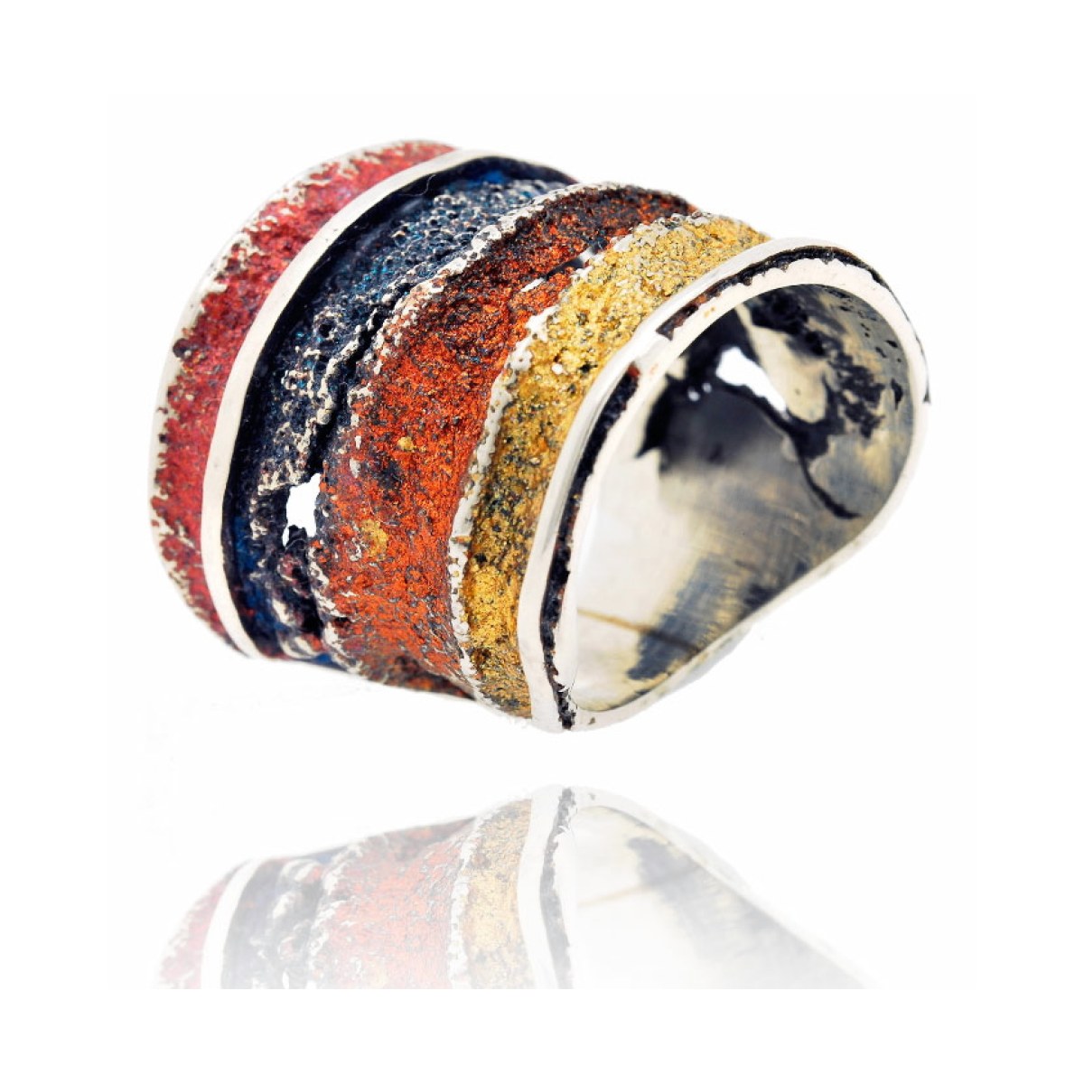 Big ochre Sinera ring van Arior Barcelona