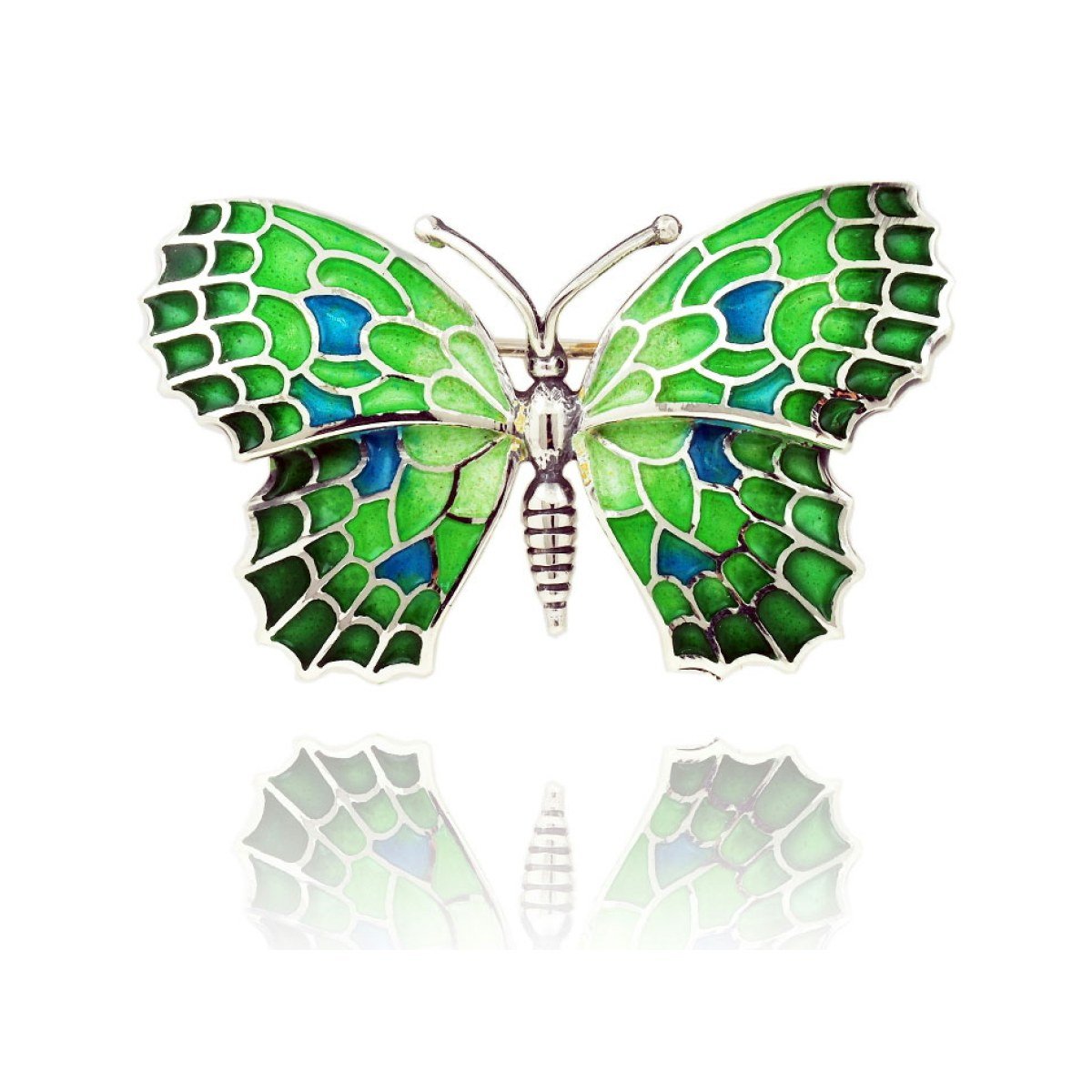 Large Green Butterfly Brooch van Arior Barcelona