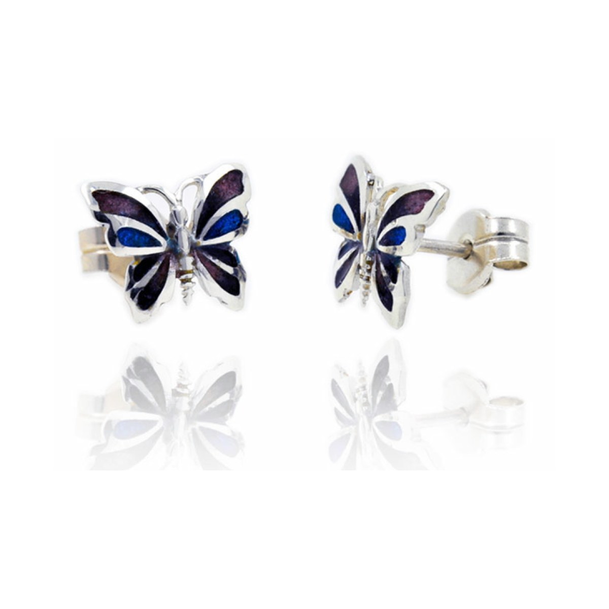 Butterfly violet earring van Arior Barcelona