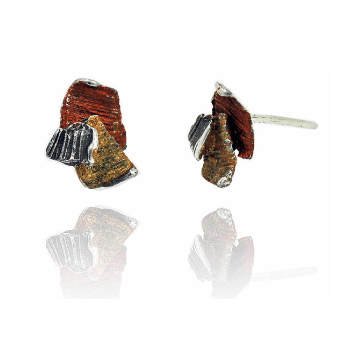 Small ochre Summum earrings van Arior Barcelona