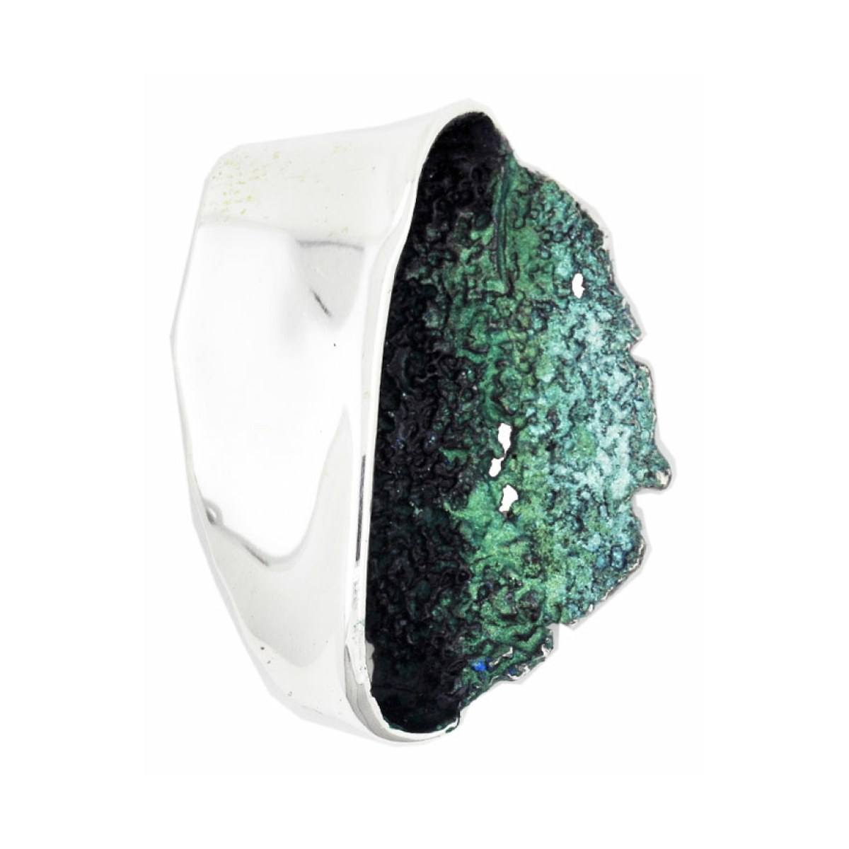 Big emerald-green Gala pendant van Arior Barcelona
