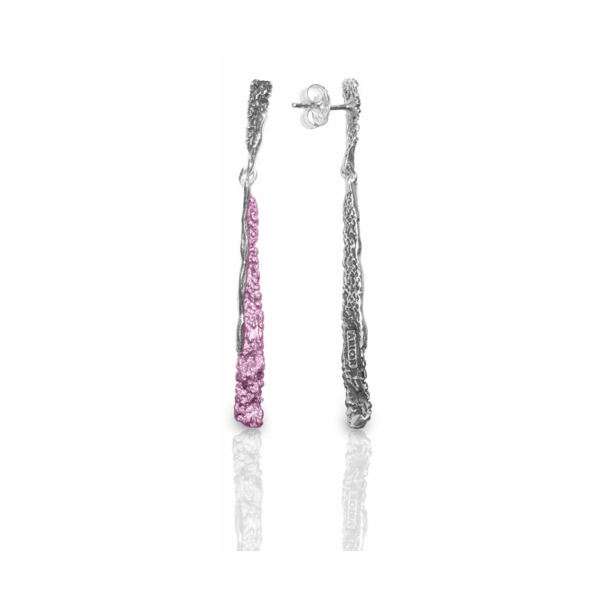 Symphony magenta pink 2 pieces earring van Arior Barcelona
