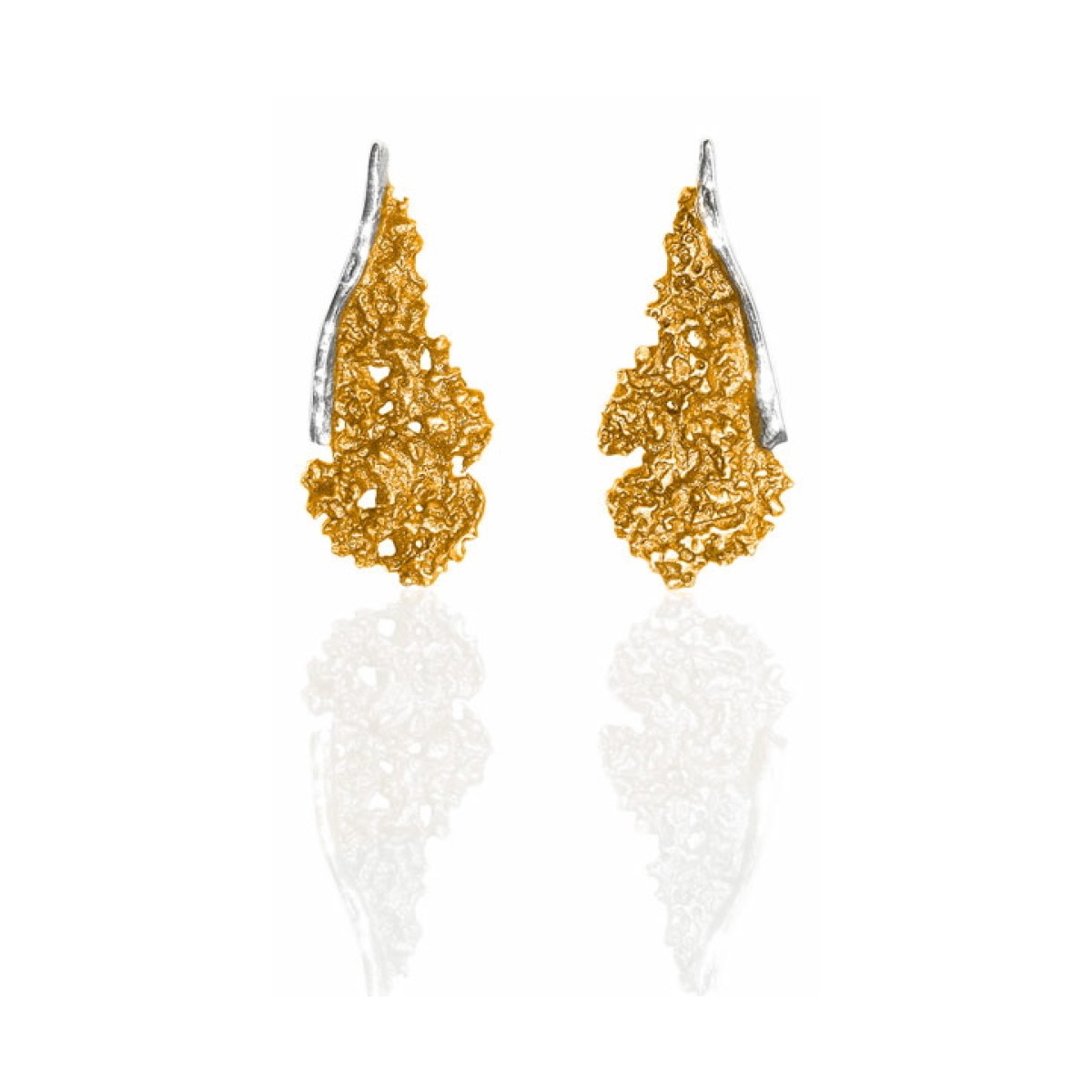 Symphony bronze orange earring van Arior Barcelona