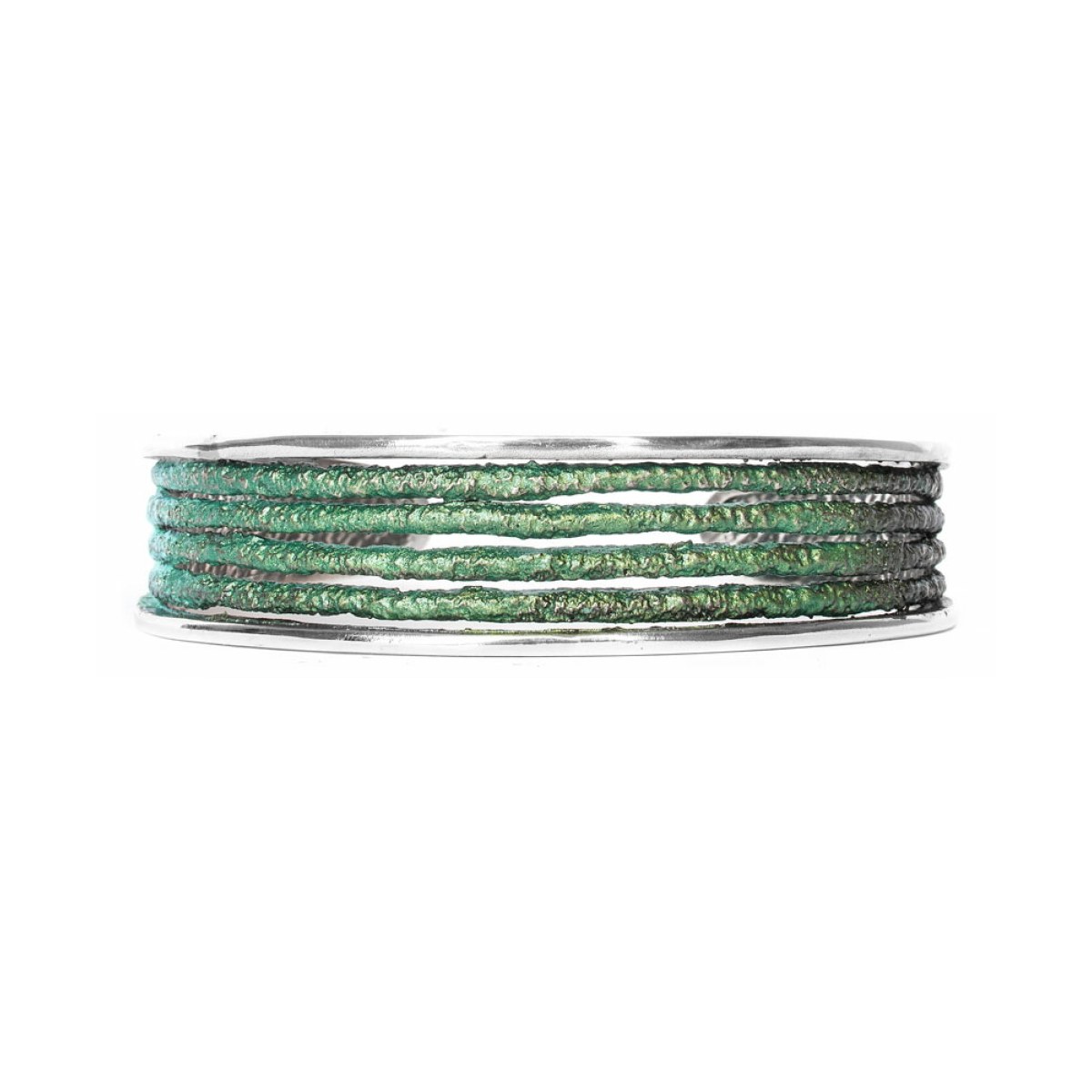 Dynamic Maragda green bracelet van Arior Barcelona