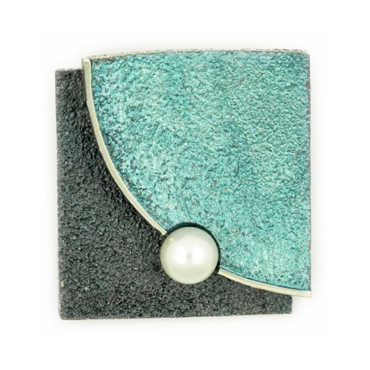 Double pendant fulla blue Formentera texture PEARL van Arior Barcelona