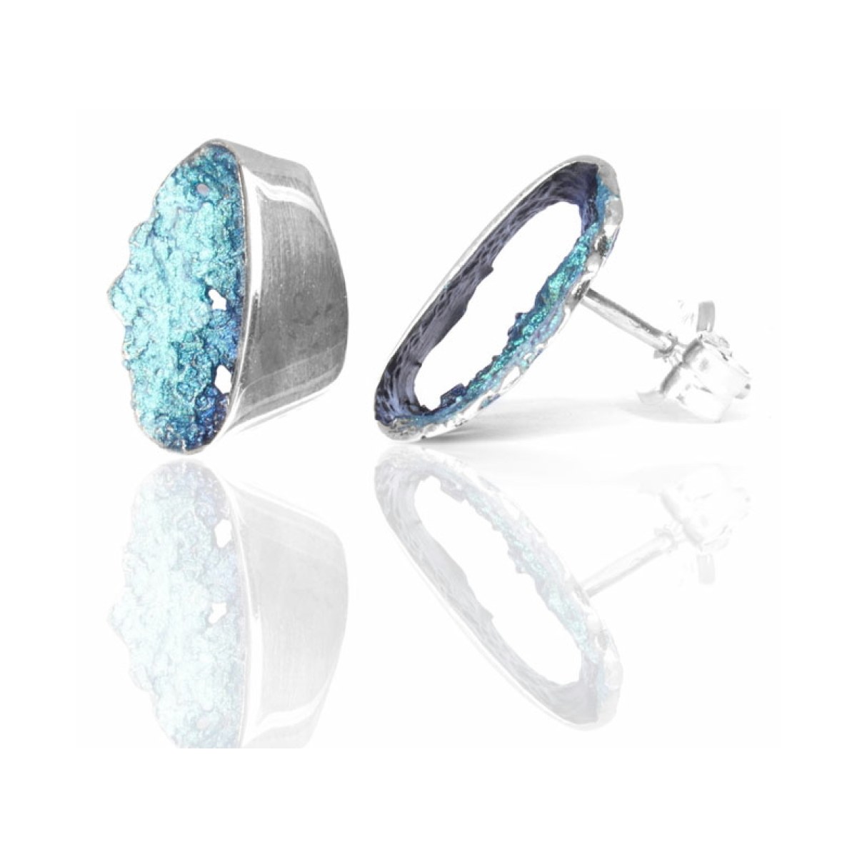 Gala formentera blue small earrings van Arior Barcelona