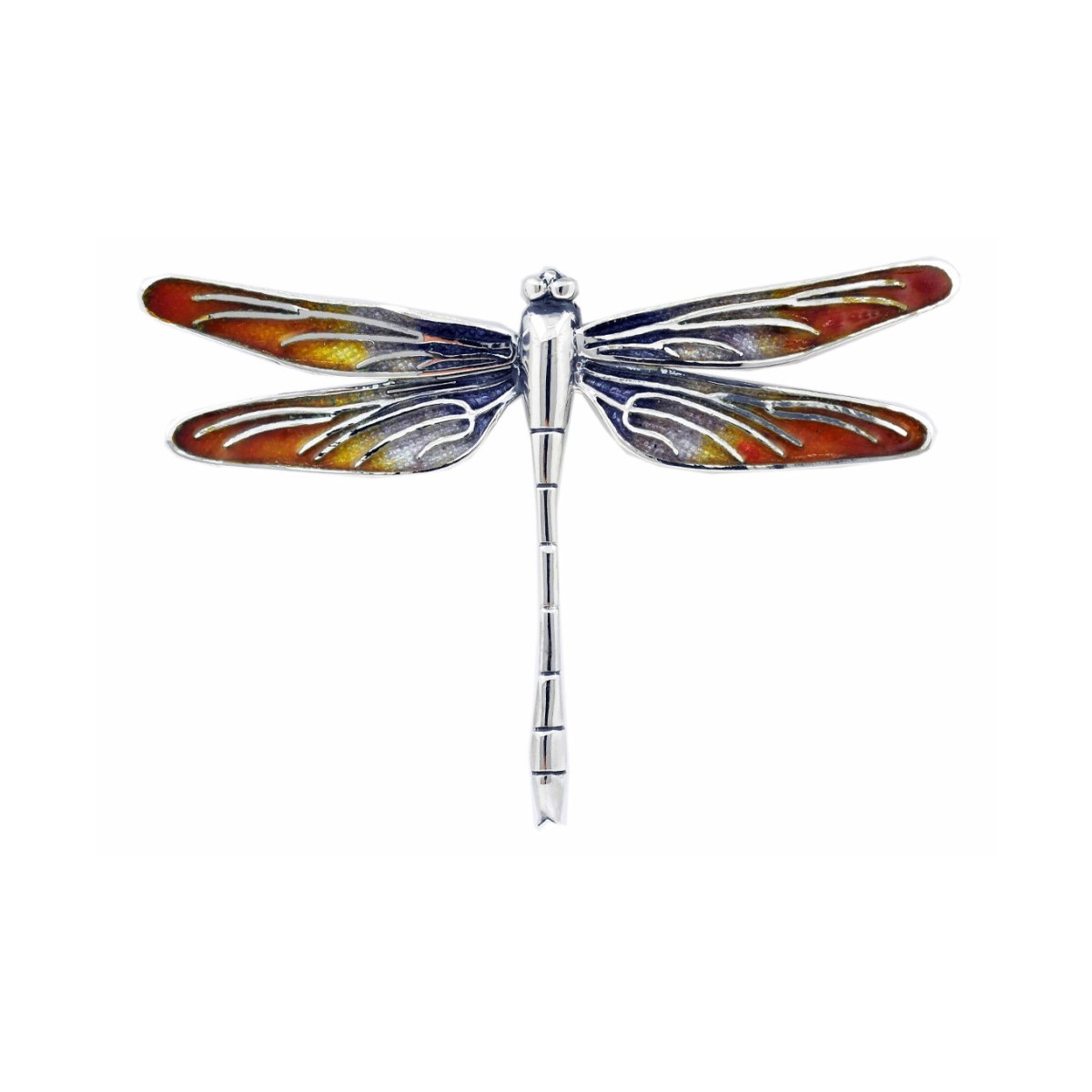 Large Violet-Pink Dragonfly Brooch van Arior Barcelona