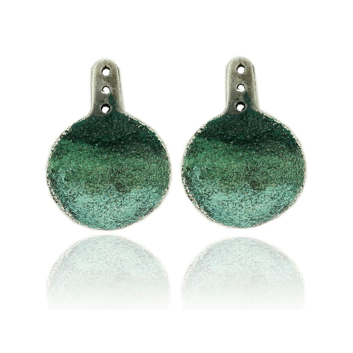 Singular Emerald green Duplex earring van Arior Barcelona