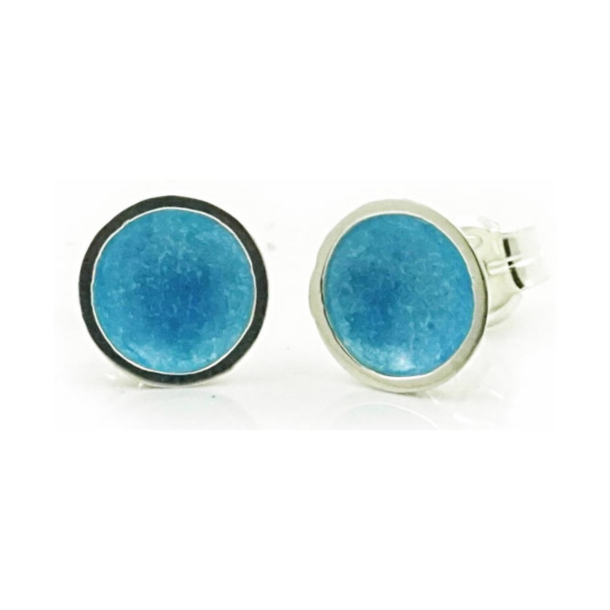 Singular light blue little 1 round earring van Arior Barcelona