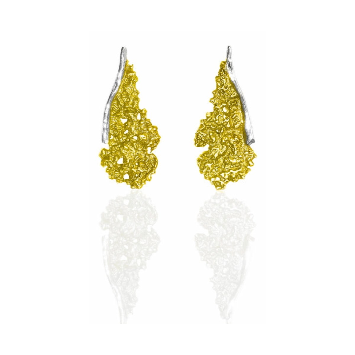 Symphony sun ochre earrings van Arior Barcelona