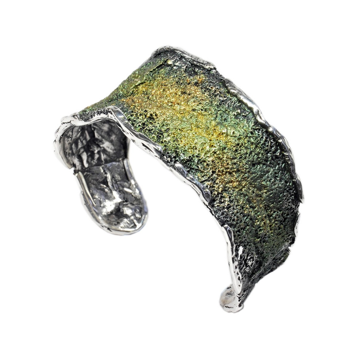 Intenzza Lichen green big bracelet van Arior Barcelona