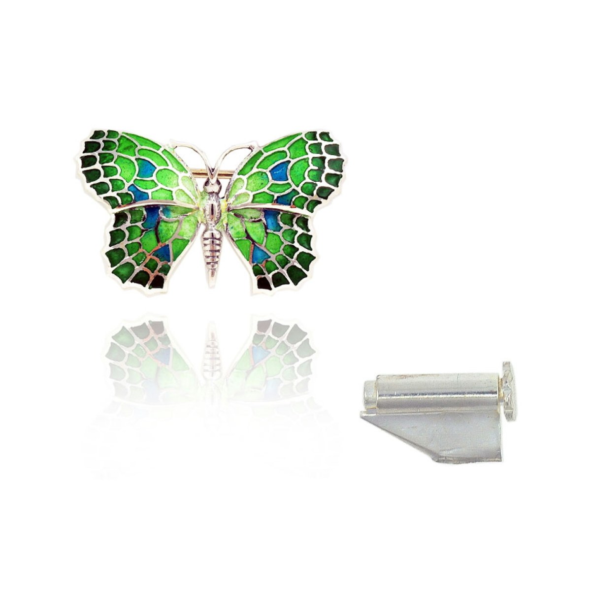 Small Green Butterfly Brooch van Arior Barcelona