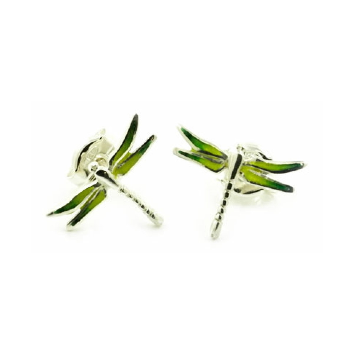 Dragonfly green Mini earrings van Arior Barcelona
