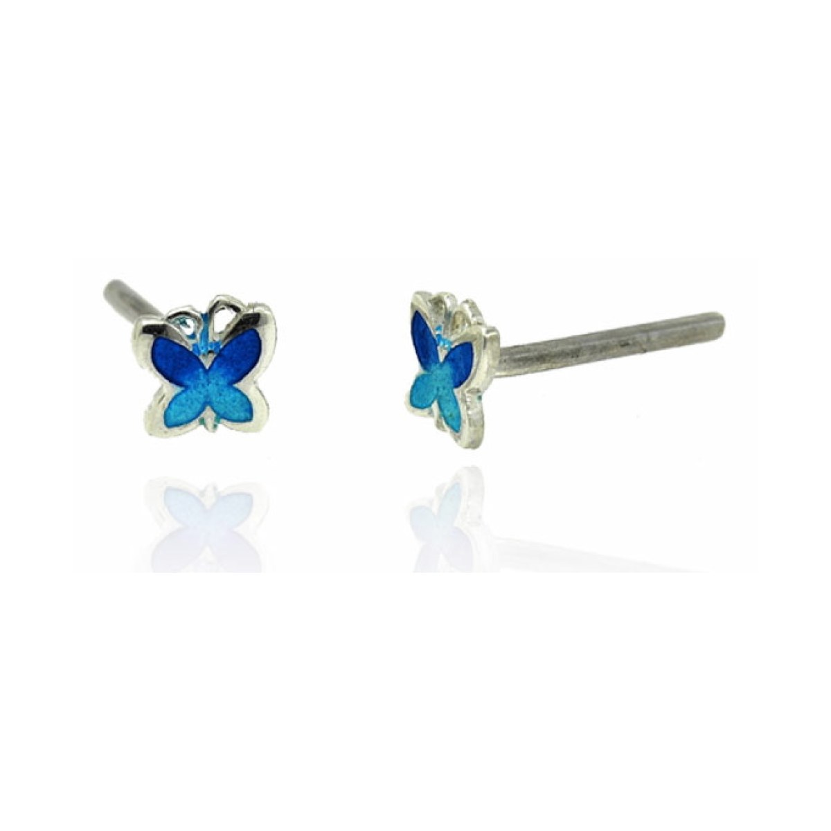 Small Blue Butterfly Earrings van Arior Barcelona