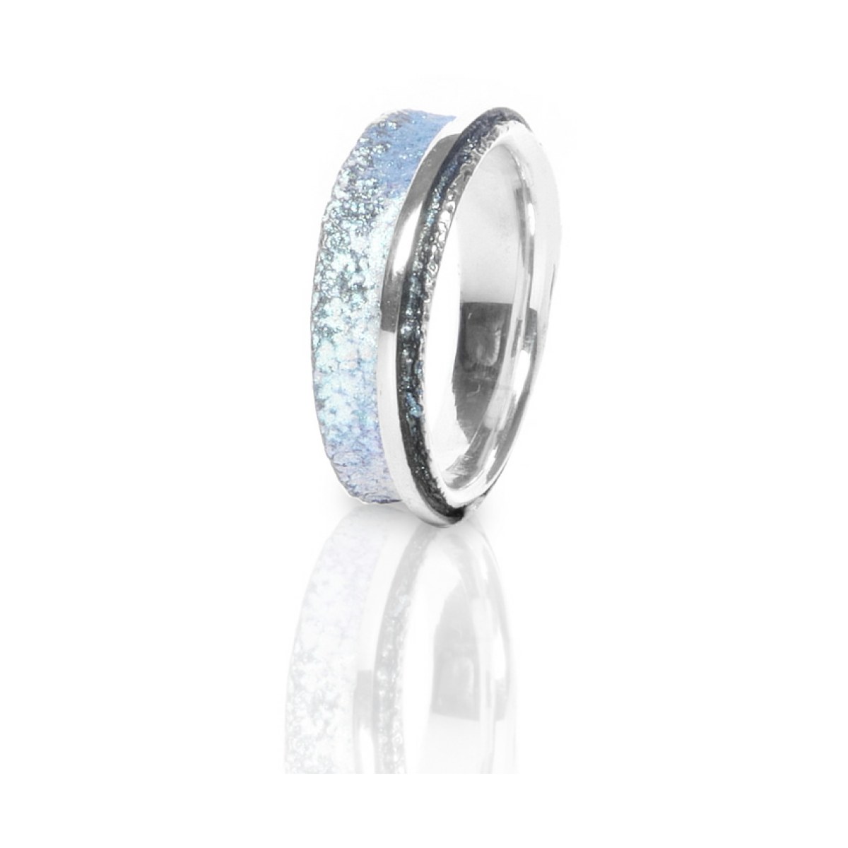 Osha formentera blue small ring van Arior Barcelona