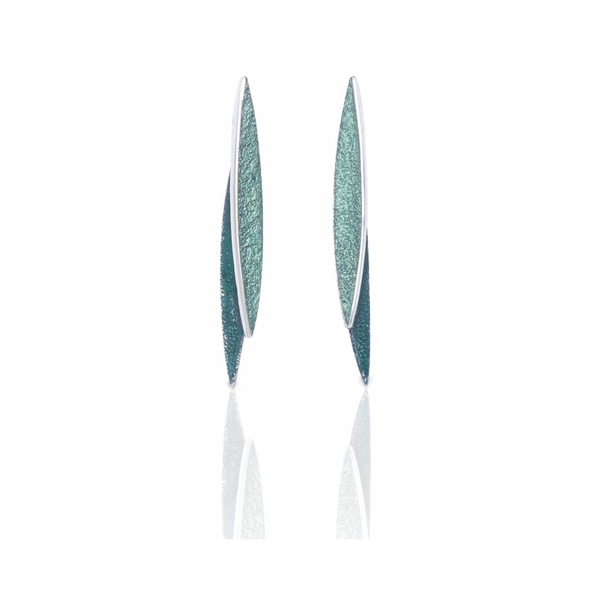 Lara green medium earring van Arior Barcelona