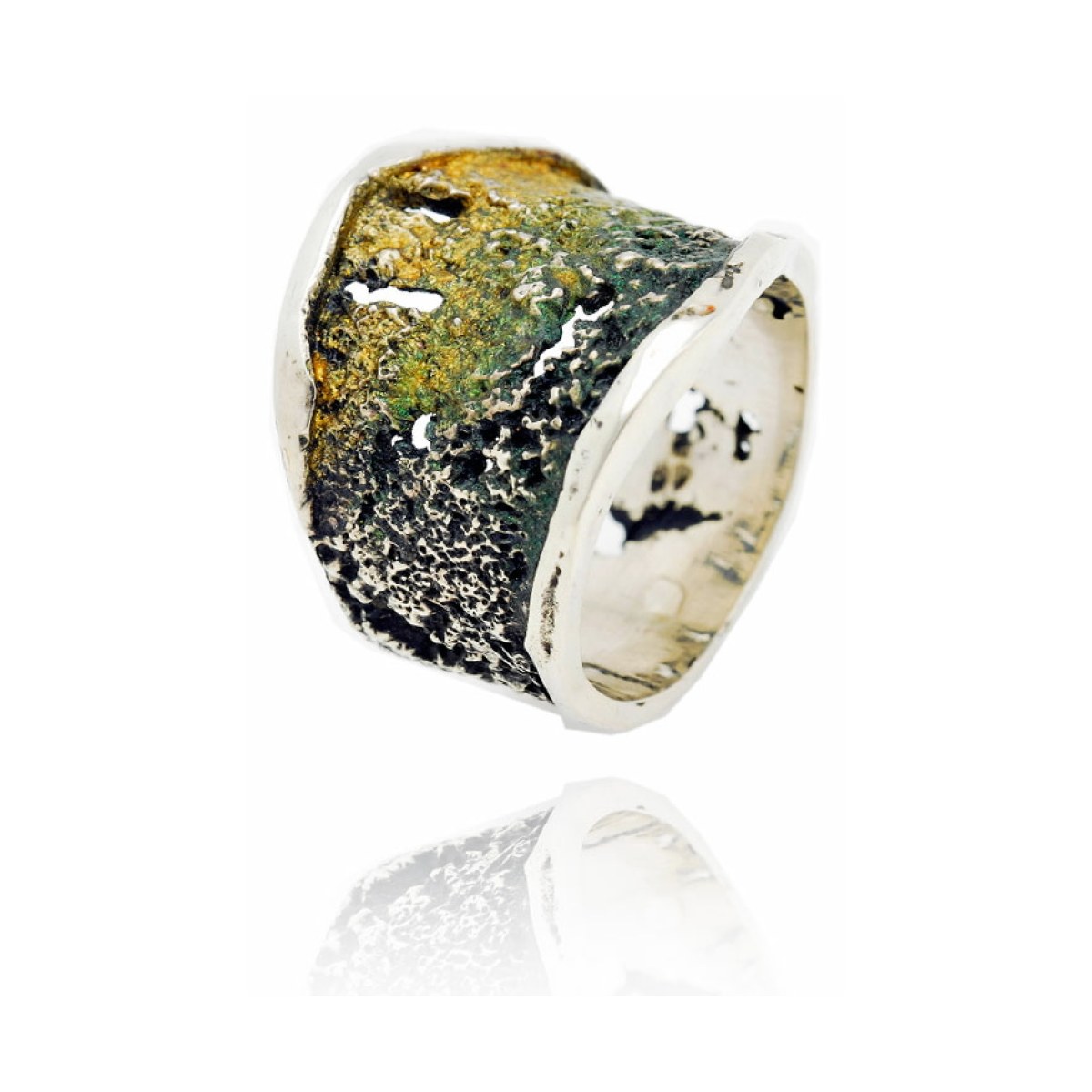 3* lichen-green Intenzza ring van Arior Barcelona