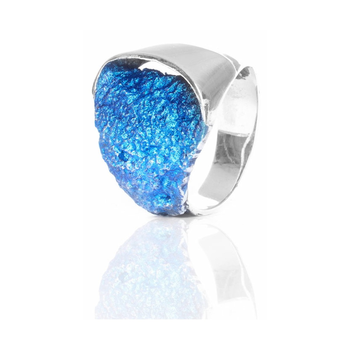 Gala electric blue small ring van Arior Barcelona