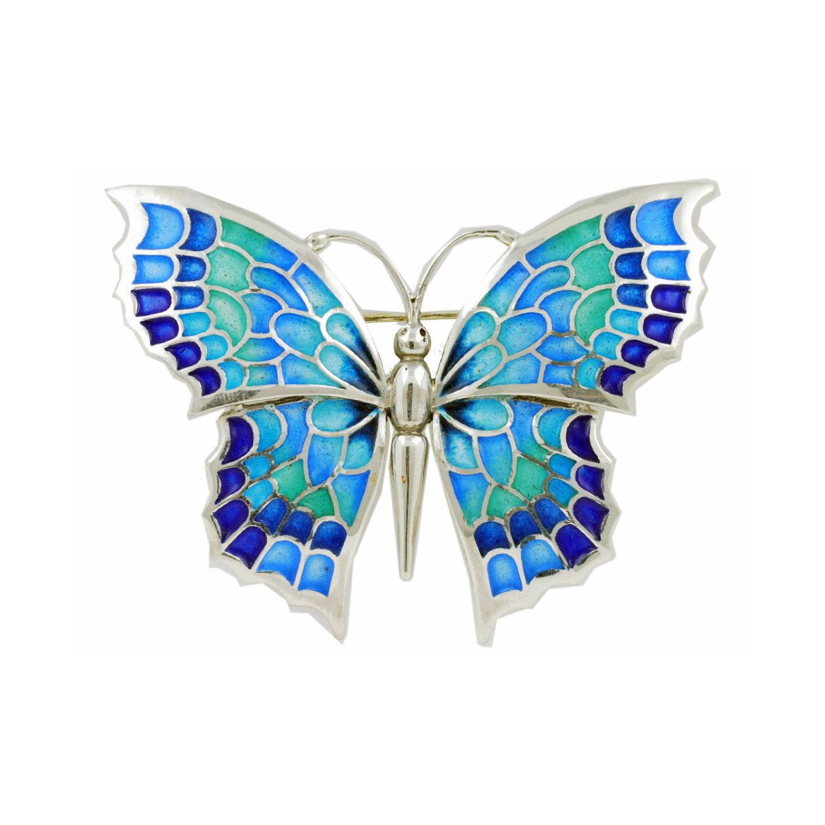 XXL Blue Butterfly Brooch van Arior Barcelona