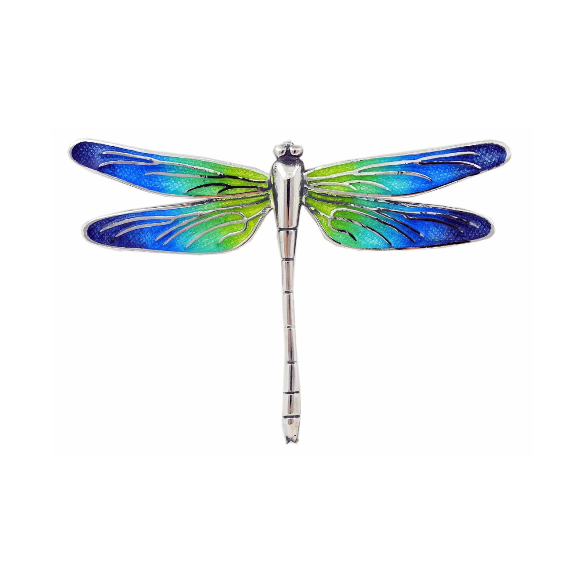 Blue-green big Dragonfly brooch van Arior Barcelona