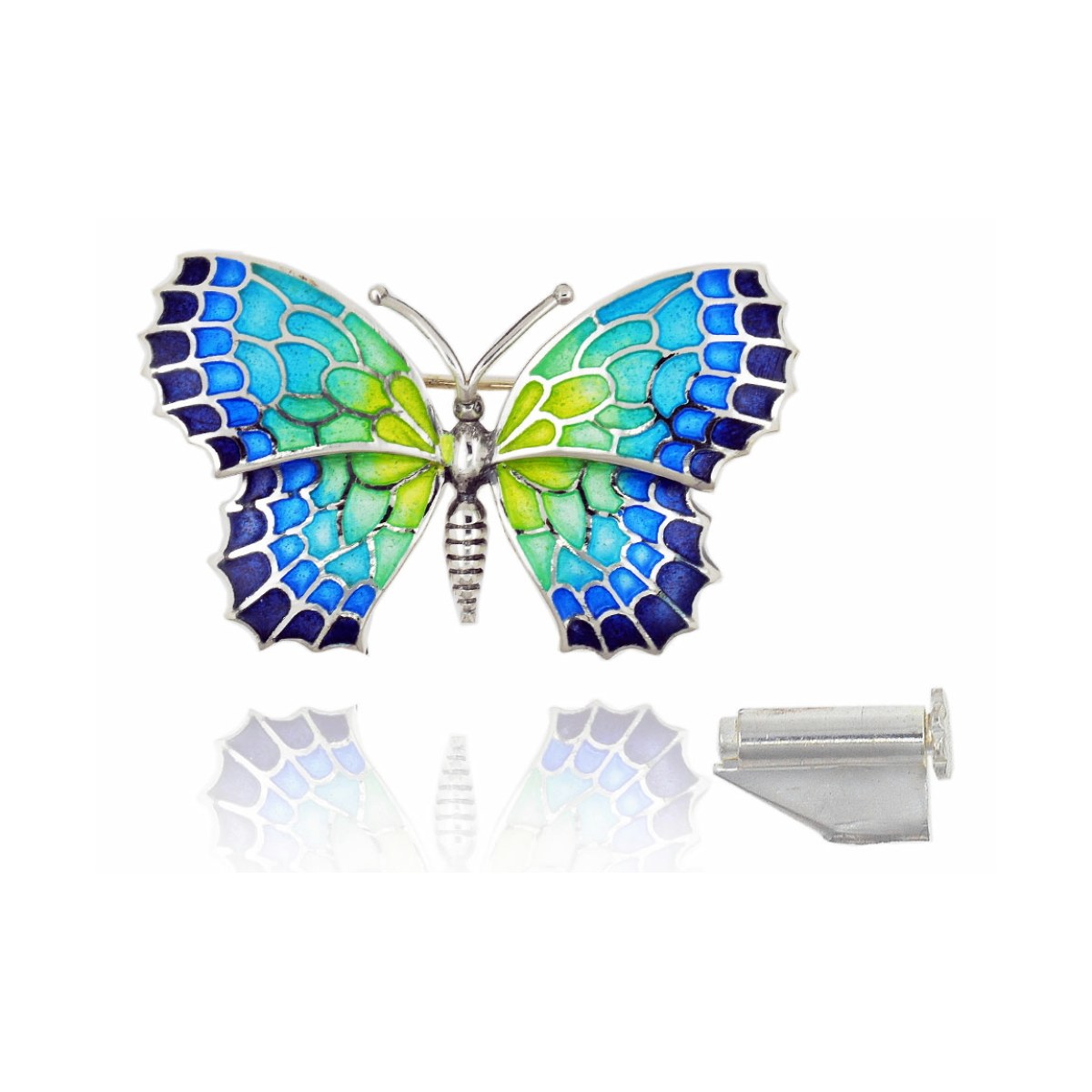 Large Colorful Menorca Butterfly Brooch van Arior Barcelona