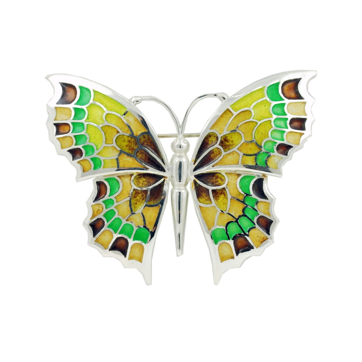 XXL Brown Butterfly Brooch van Arior Barcelona