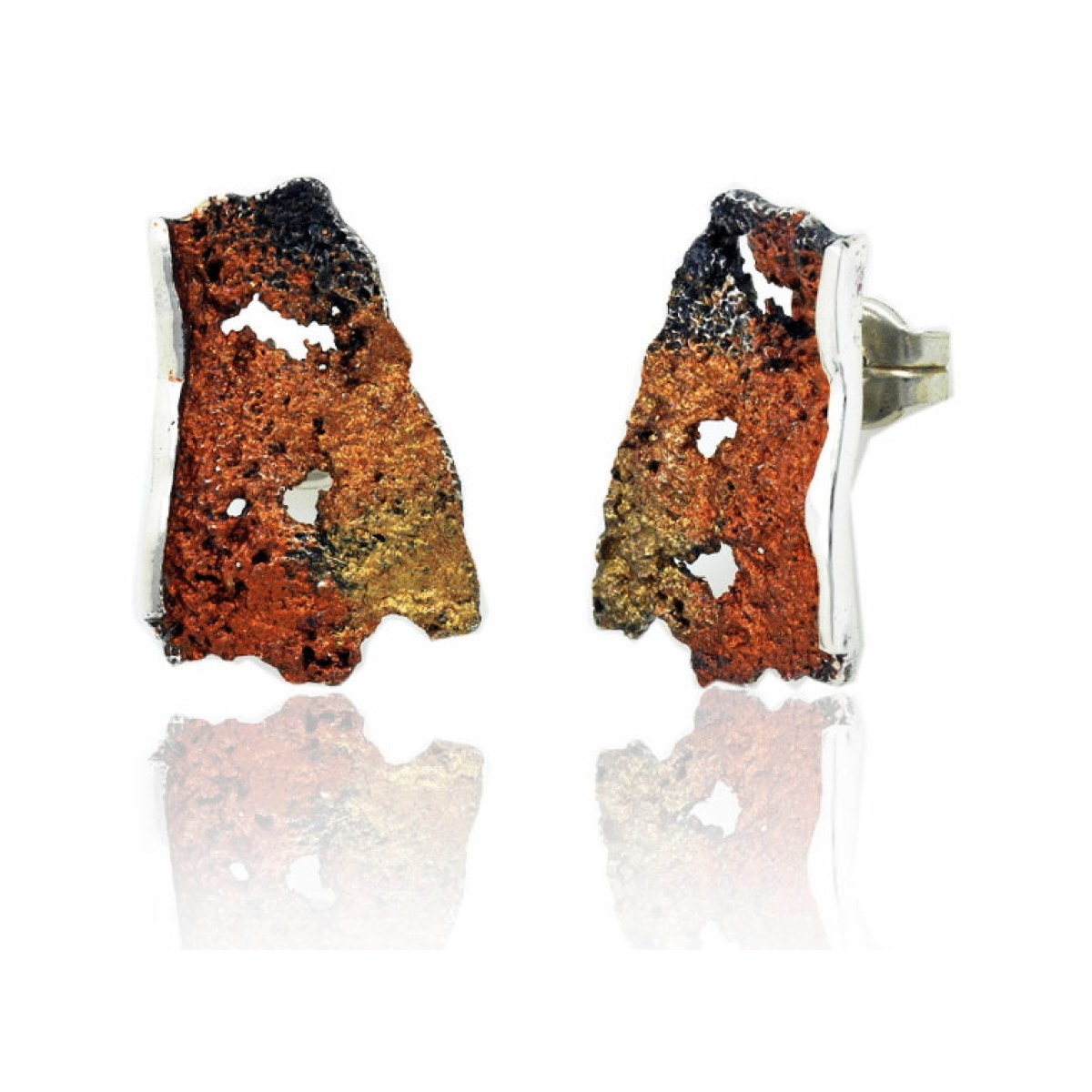 Medium ochre Intenzza earrings van Arior Barcelona