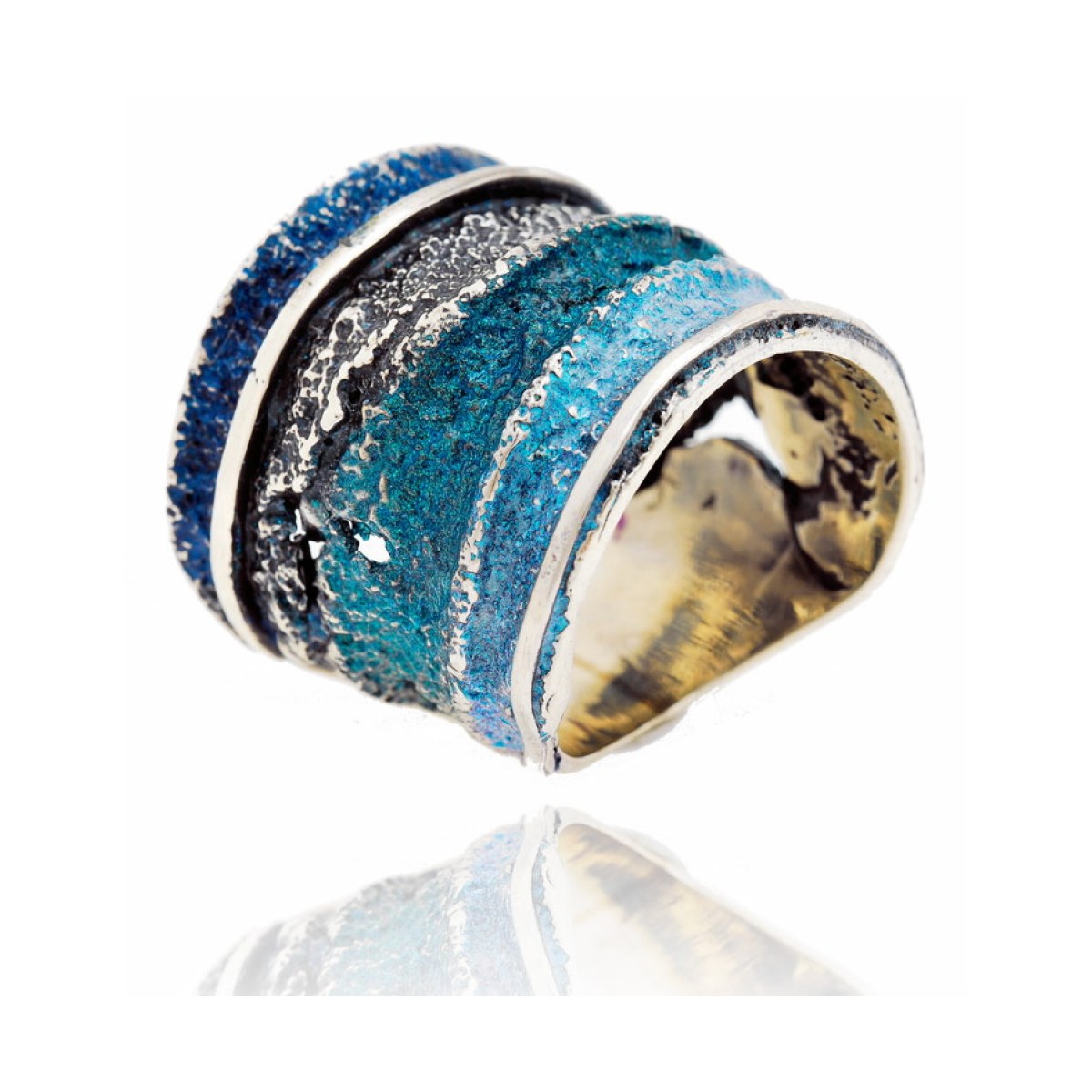 Big Formentera-blue Sinera ring van Arior Barcelona