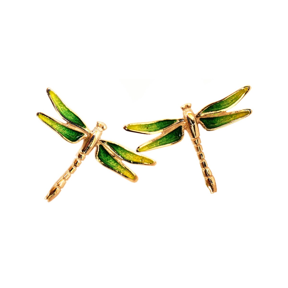 Dragonfly green little earring van Arior Barcelona