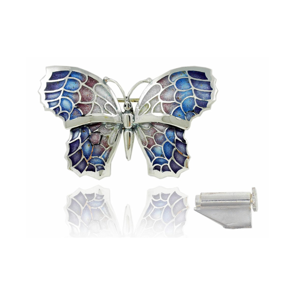 Large Violet Fly Butterfly Brooch van Arior Barcelona