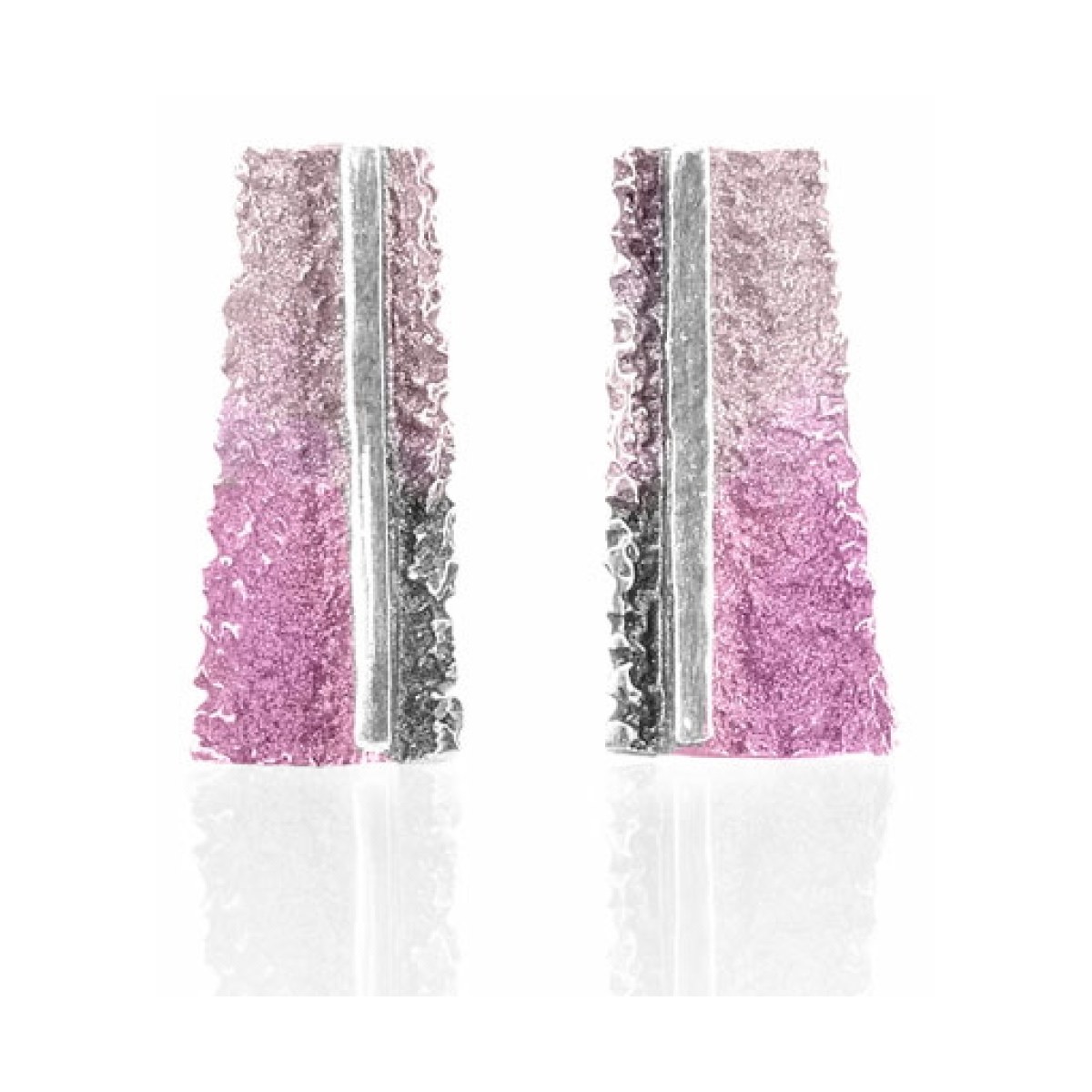 Osha magenta small earring van Arior Barcelona