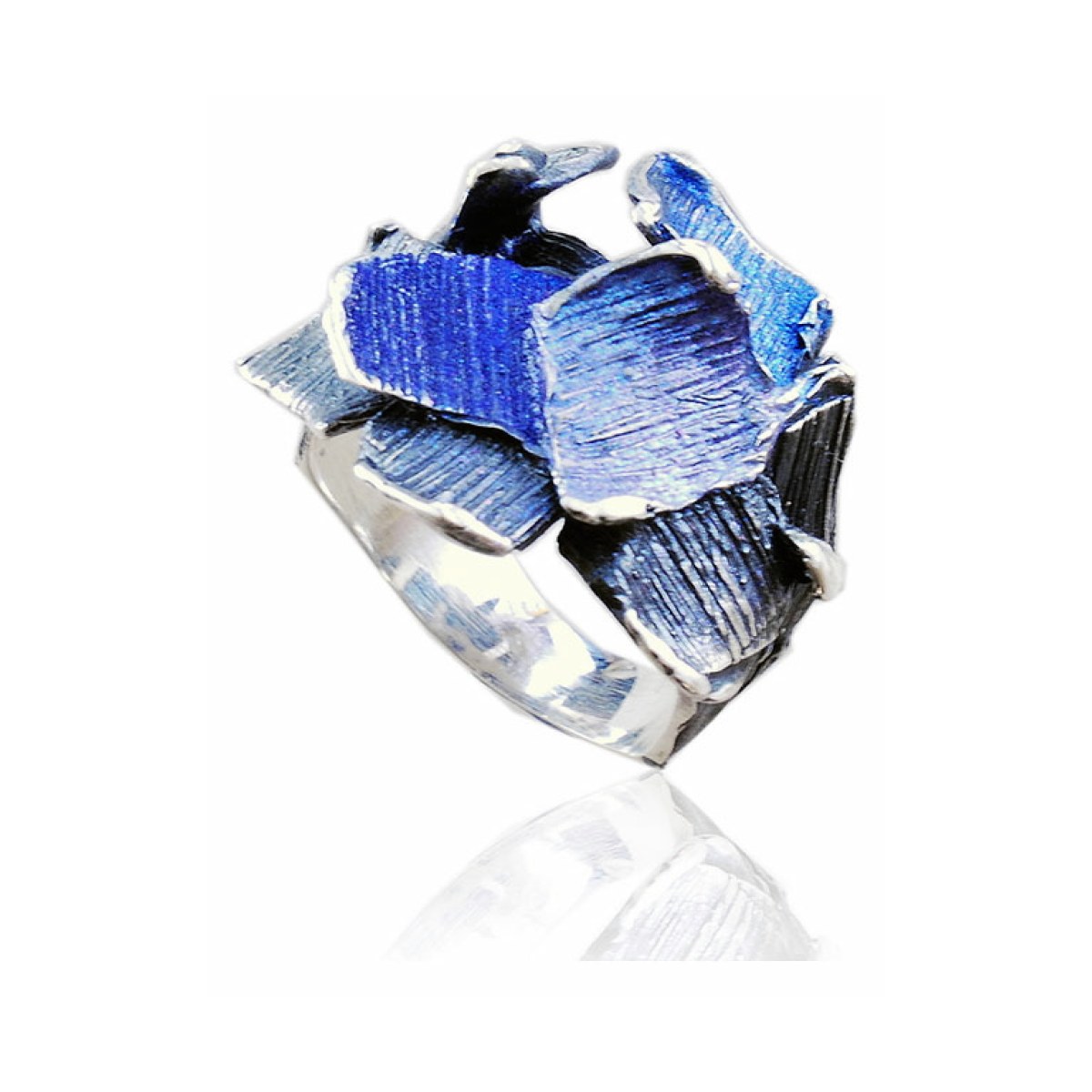 Small electric-blue Summum ring van Arior Barcelona