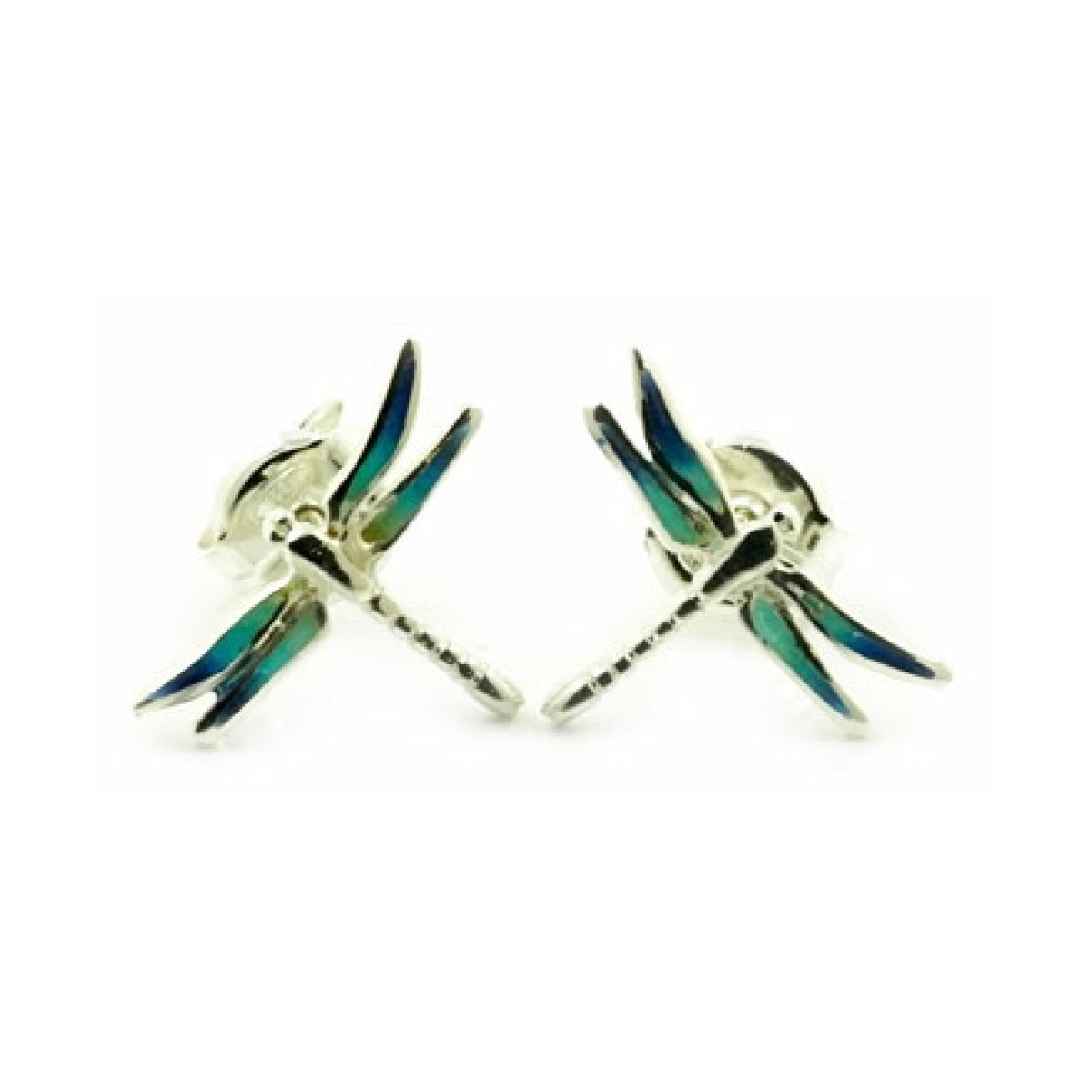 Dragonfly blue Mini earrings van Arior Barcelona