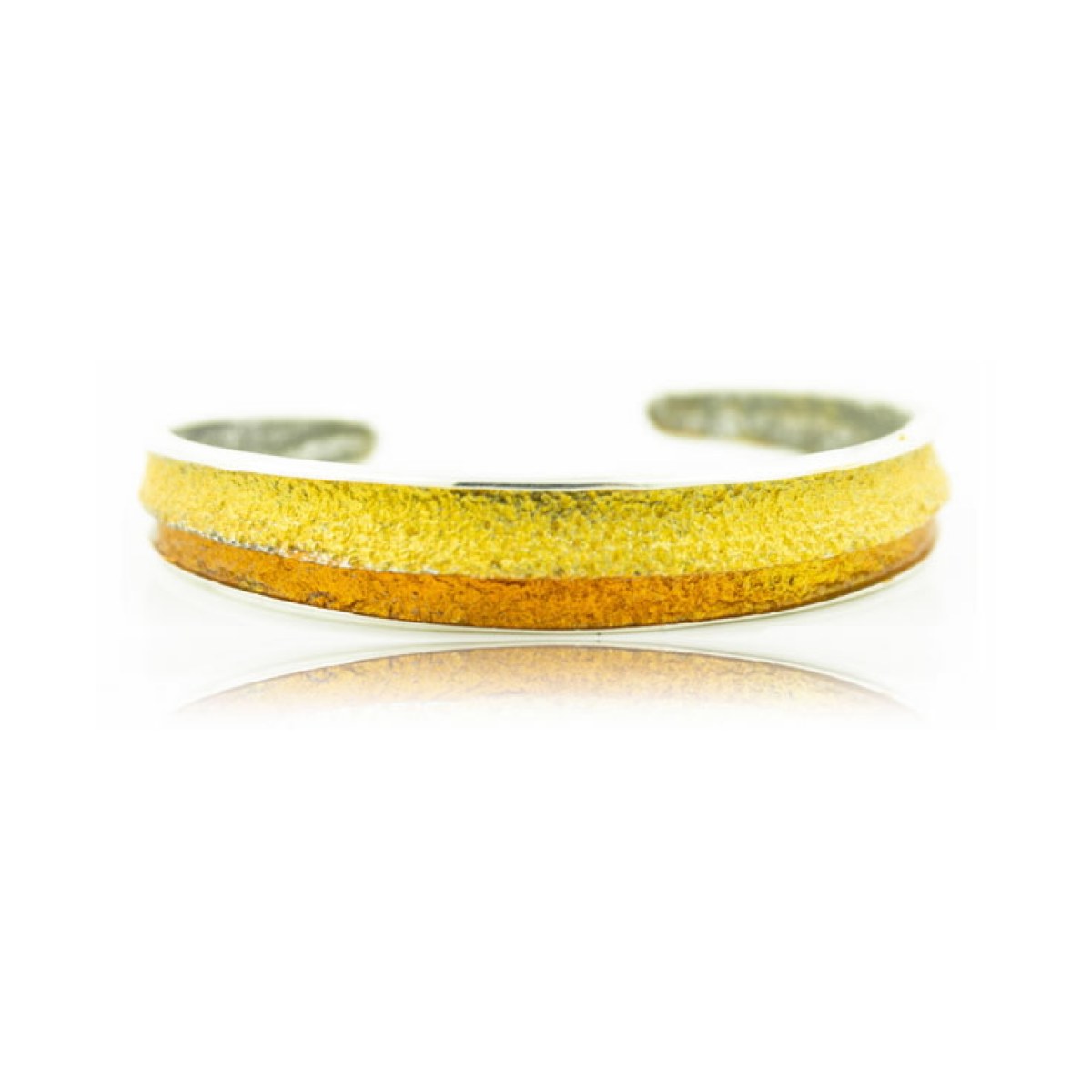 Troia ochre small bracelet van Arior Barcelona